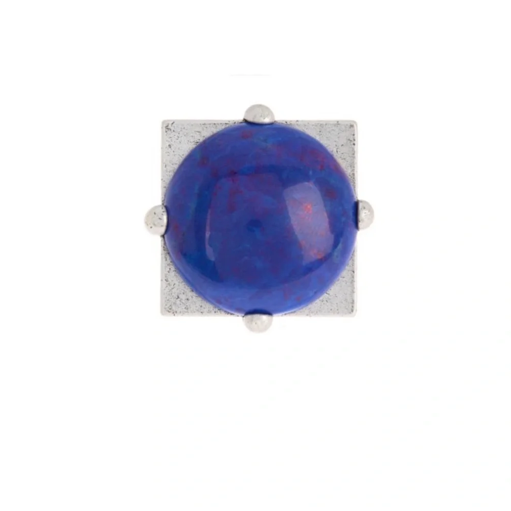 Alex and Ani Vintage Sixty-Six Cobalt Matrix Statement Cocktail Ring NWT